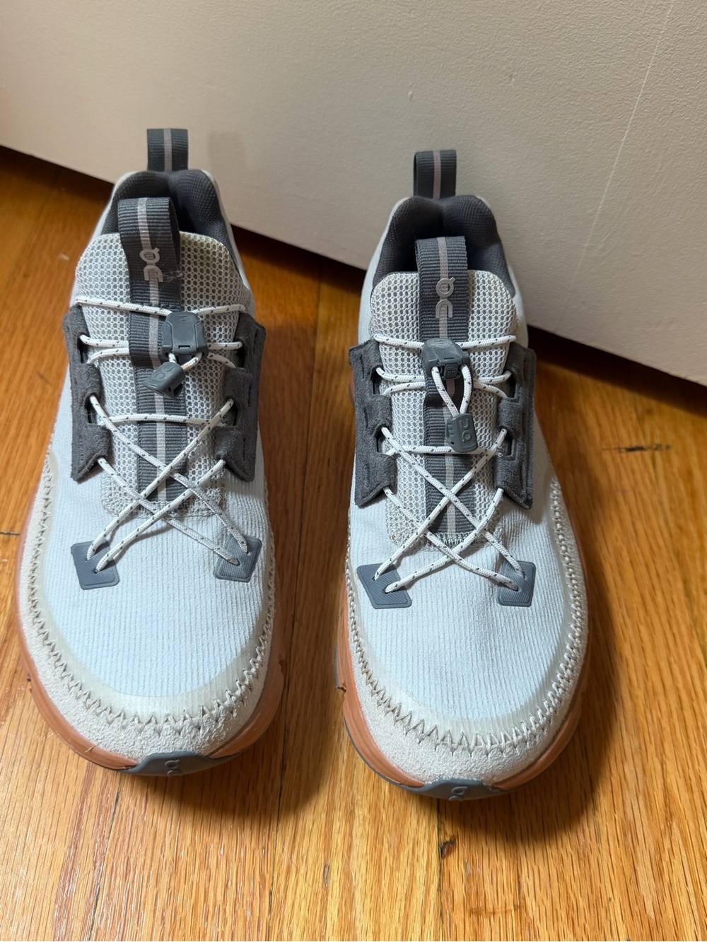 On Running Women’s Athletic Shoes - Light Gray with Charcoal Accents